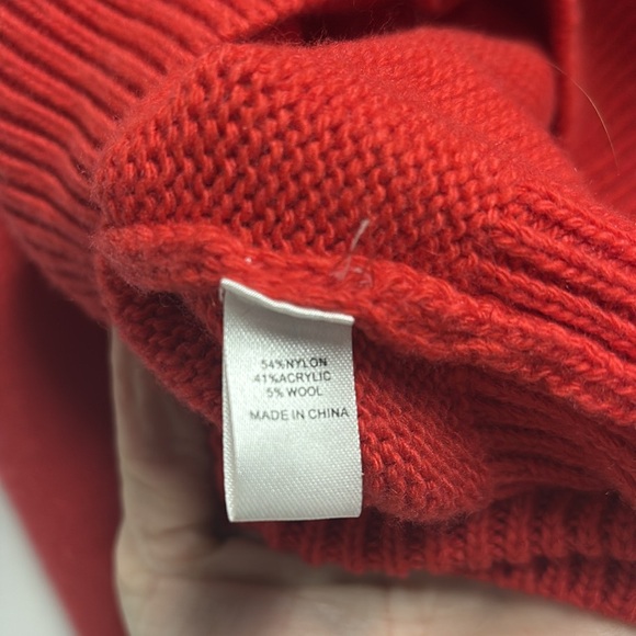 Central Park West Slashed Crop Fringe Sweater Red Size XS New With Tags - Picture 5 of 6